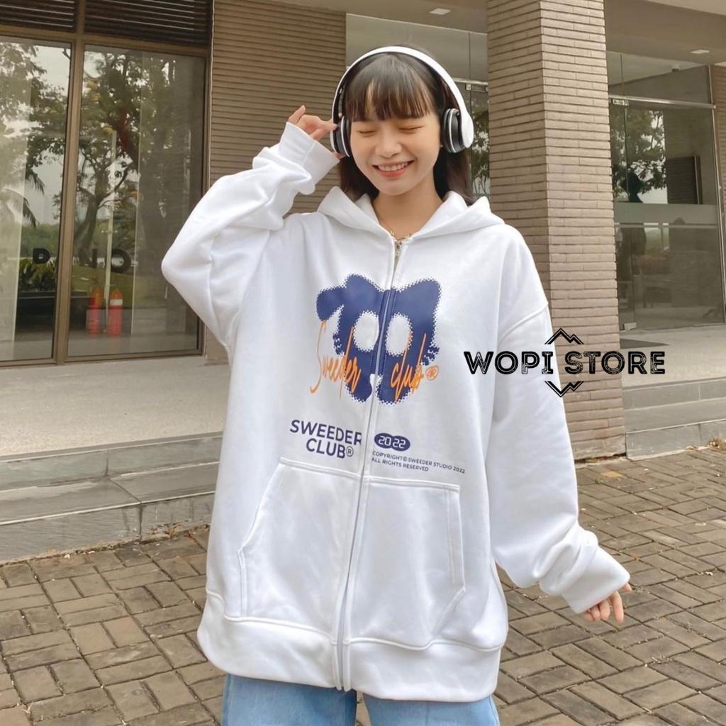 Áo Khoác Hoodie CAT Vải Nỉ Bông Dày Dặn Form Rộng Phong Cách Ulzzang Unisex