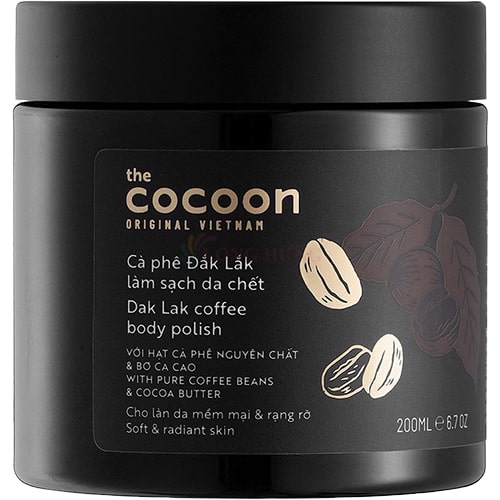 Hình ảnh Tẩy tế bào chết cơ thể cà phê Đắk Lắk Cocoon làm sạch da chết cơ thể (200ml/600ml) - Hàng chính hãng