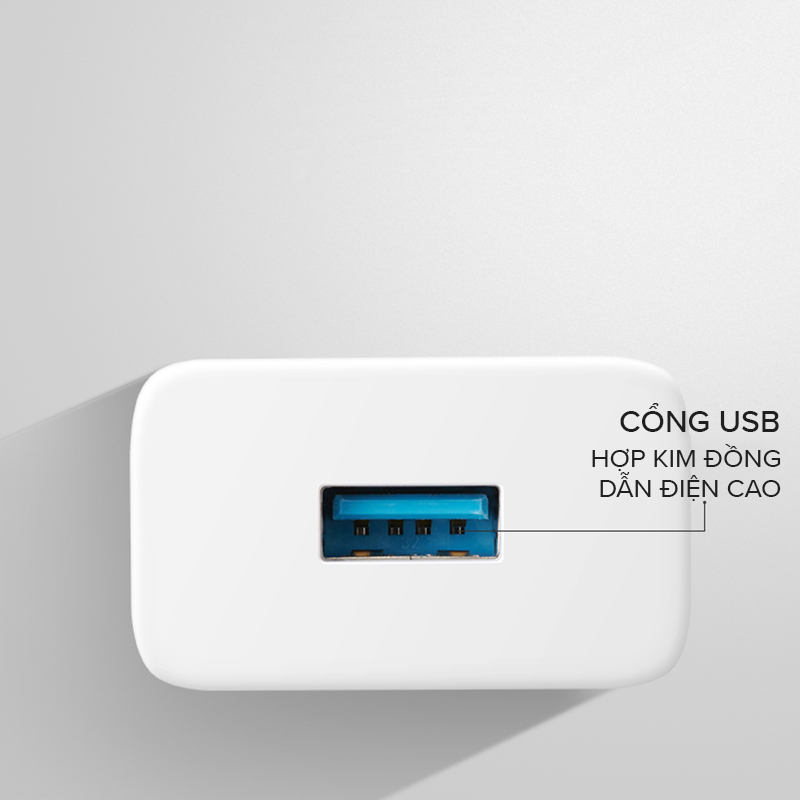 Củ sạc nhanh GONGNIU 18W GNV-AUB181 nhỏ gọn tiện lợi thích hơp nhiều dòng điện thoại