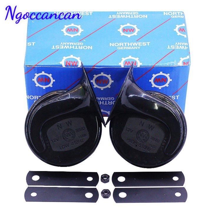Hộp 2 Còi Sên Ô Tô Northwest Của Đức Màu Đen 12V và 24V.