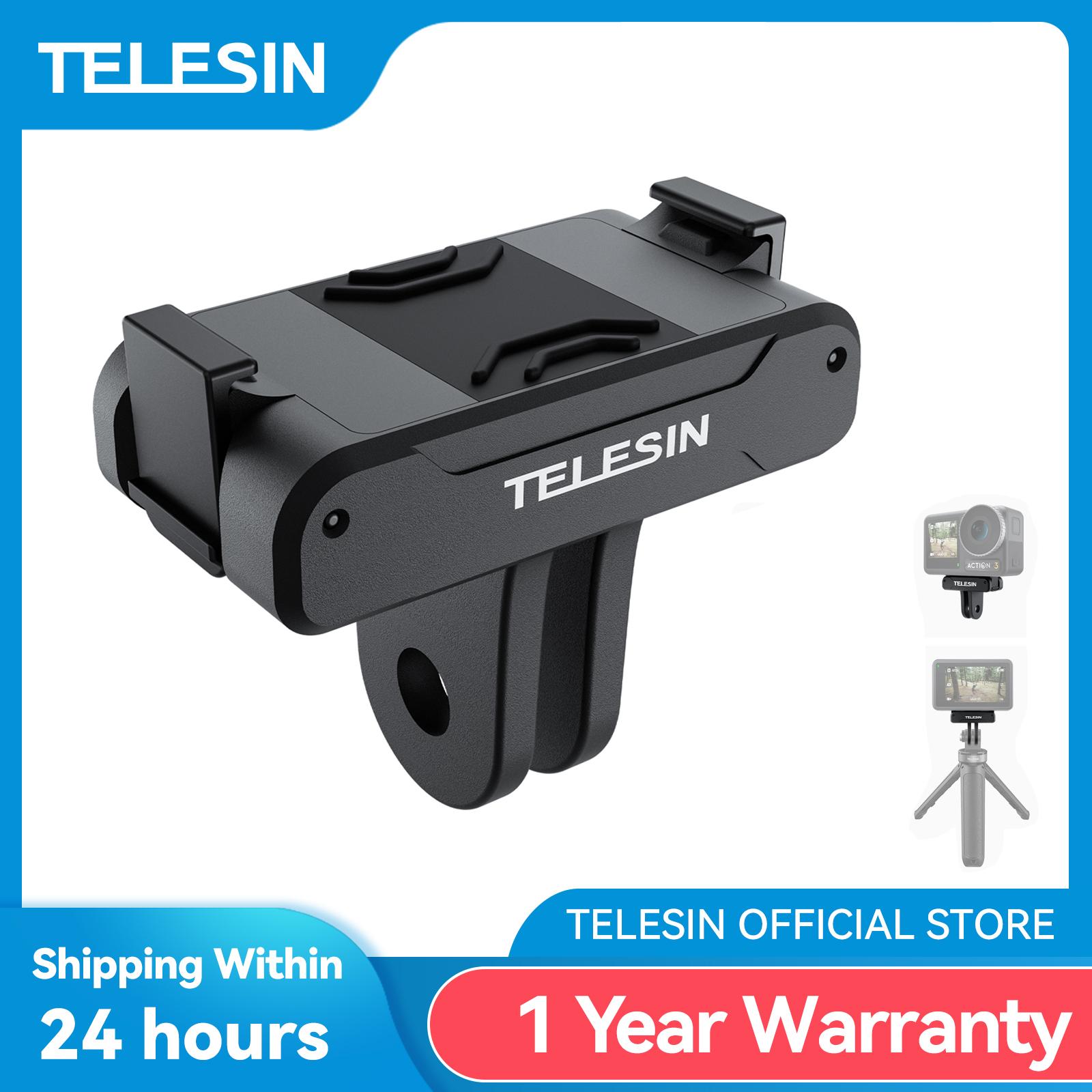 Telesin từ tính hai phụ kiện camera hành động của bộ điều hợp móng cho DJI OSMO Action 3