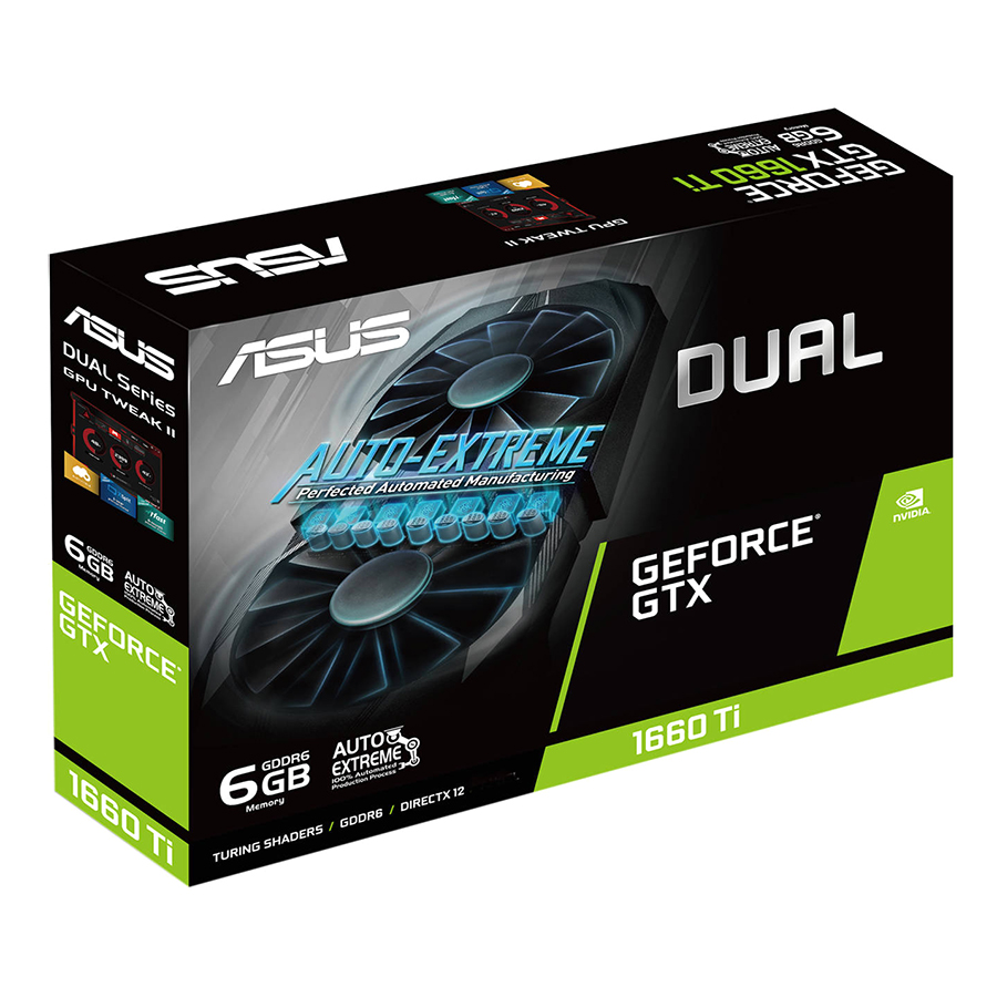 Card Màn Hình VGA ASUS DUAL-GTX1660TI-6G GDDR6 6GB 192-bit - Hàng Chính Hãng