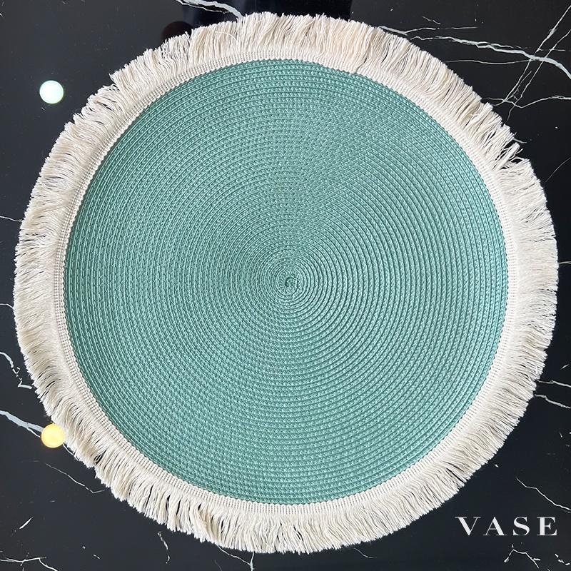 Tấm Lót Hình Tròn Lót Bàn Ăn - Lót Bình Hoa - Decor - Cách nhiệt - Chống thấm