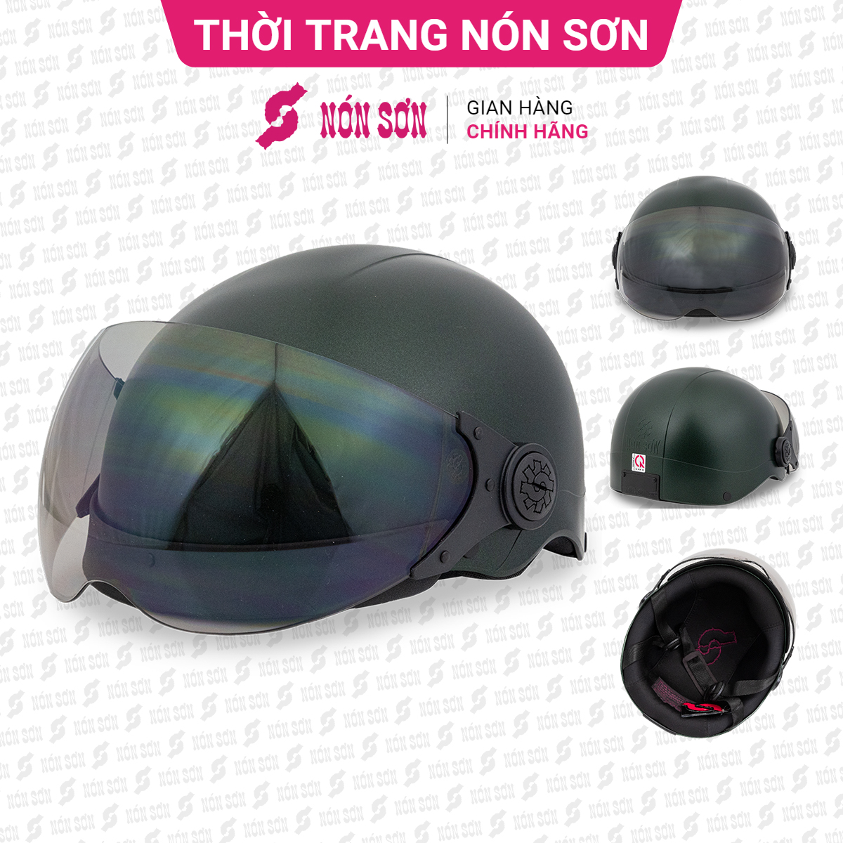 Mũ bảo hiểm có kính NÓN SƠN chính hãng K-XR-553