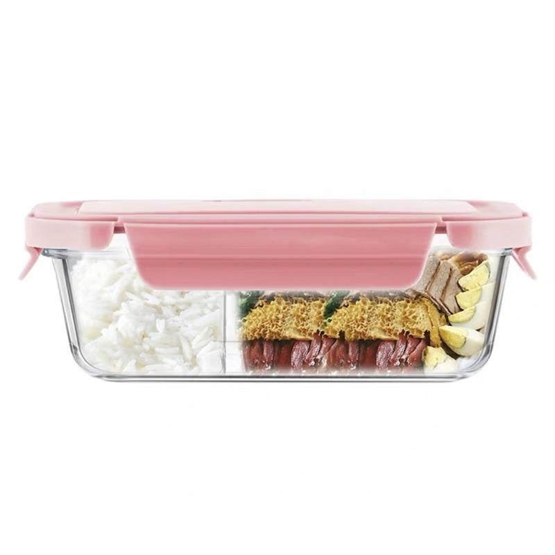 Hộp lạnh thủy tinh chia 2 hoặc 3 ngăn chịu nhiệt 400*