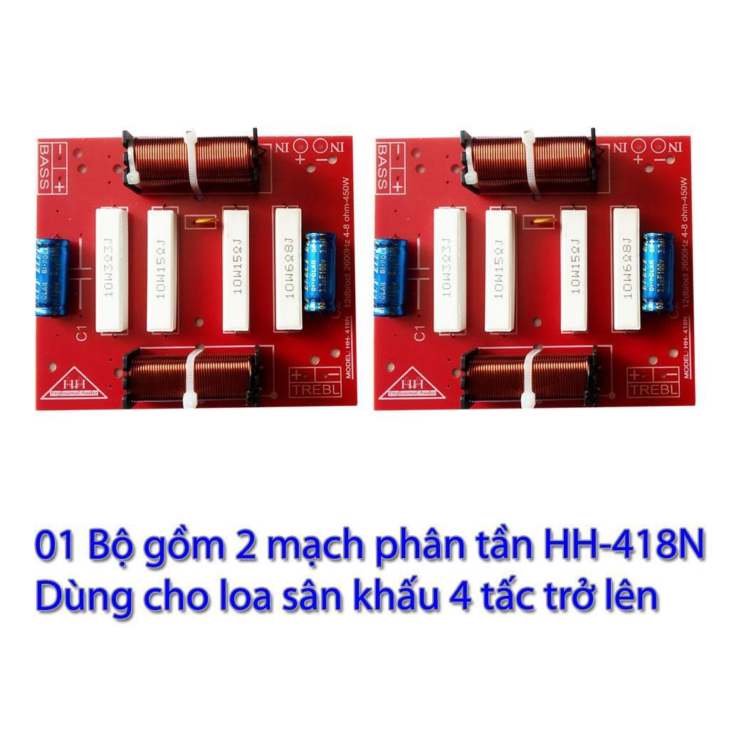 Mạch phân tần công suất lớn dùng cho Loa Sân Khấu HH-418N. Phân định tần, Bảo vệ loa và chống hú hiệu quả