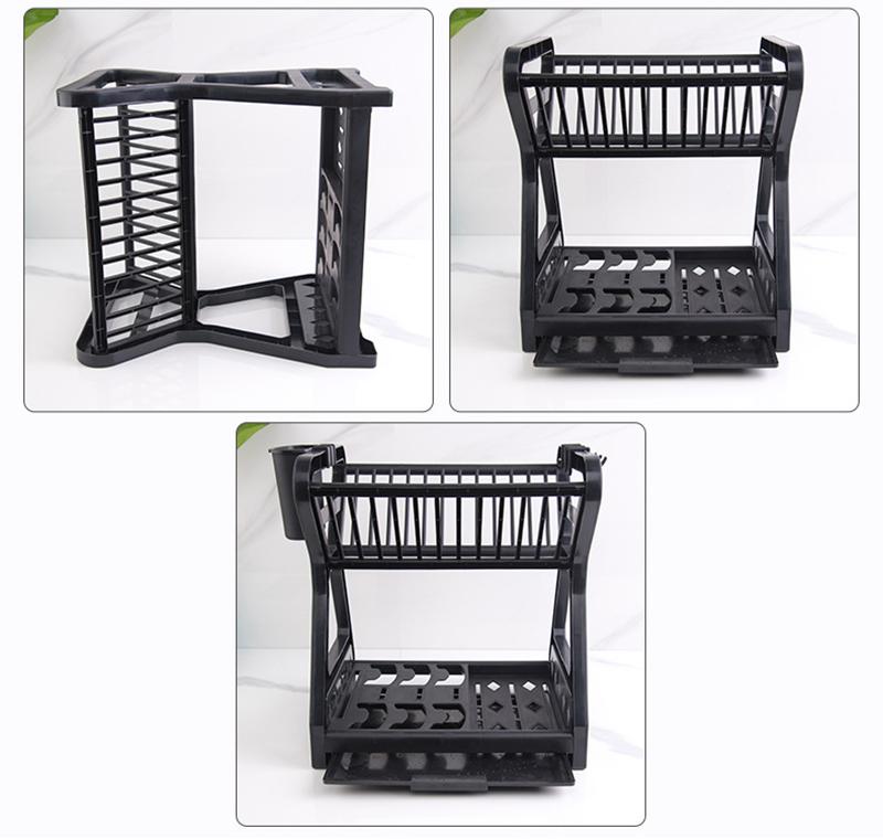 GIÁ BÁT GIA ĐÌNH MINI ĐẶT BÀN BẾP 2 TẦNG BẰNG NHỰA CAO CẤP CHỊU LỰC TỐT, THIẾT KẾ DI ĐỘNG DỄ DÀNG LẮP ĐẶT HOẶC DI CHUYỂN - KỆ ÚP BÁT THÔNG MINH THẾ HỆ MỚI CÓ KHAY HỨNG NƯỚC