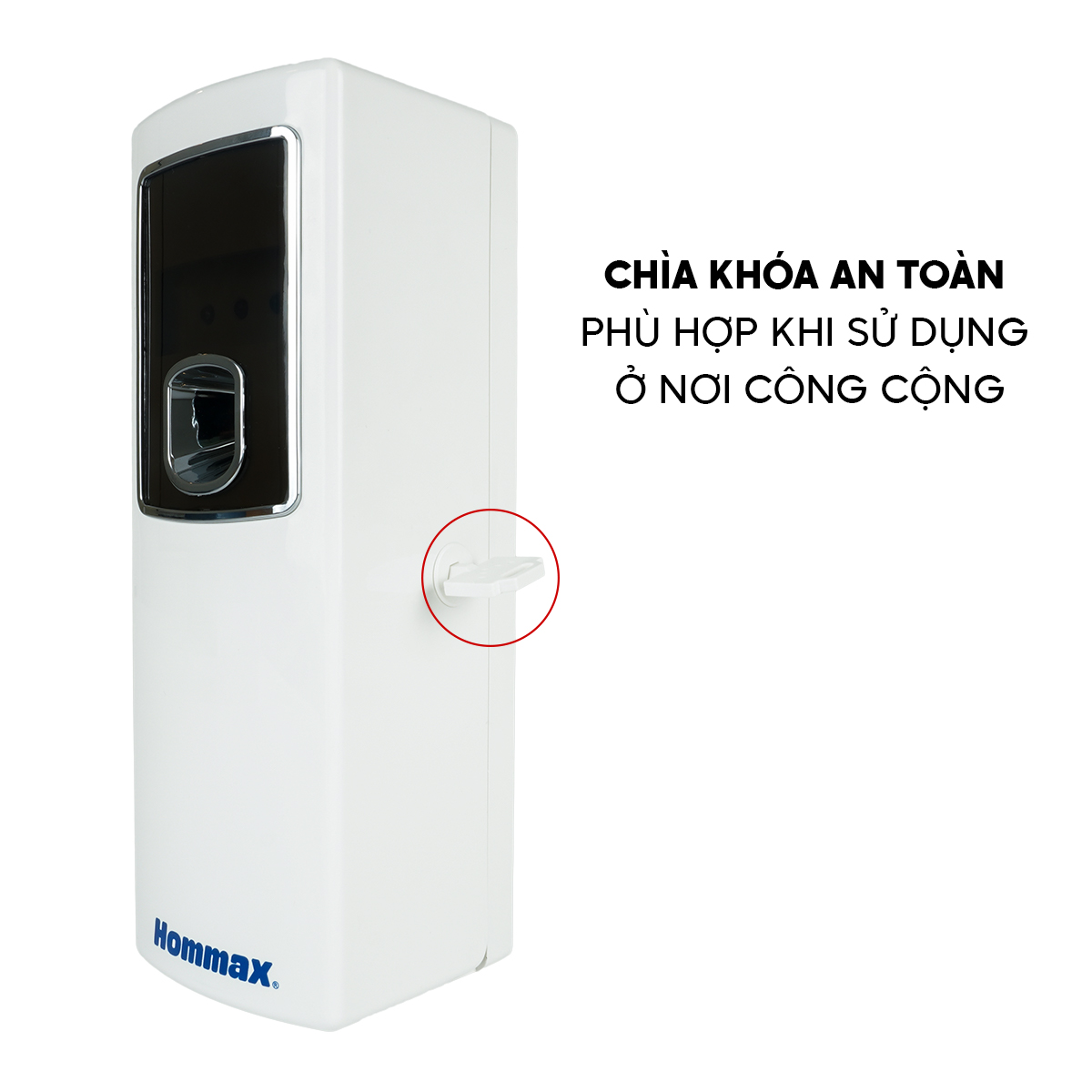 Máy Xịt Thơm Phòng Tự Động Hommax F291-A - 4 Chế Độ Hẹn Giờ | Cảm Biến Ánh Sáng | 3 Chế Độ Xịt | Hàng Chính Hãng