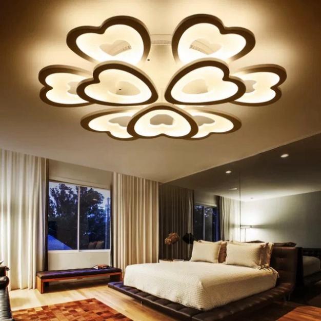 Đèn LED Mâm Ốp Trần MN049 , LED trang trí Phòng Khách, Đèn ốp trần buồng nghỉ - 3 hình thức Sáng DT DDT