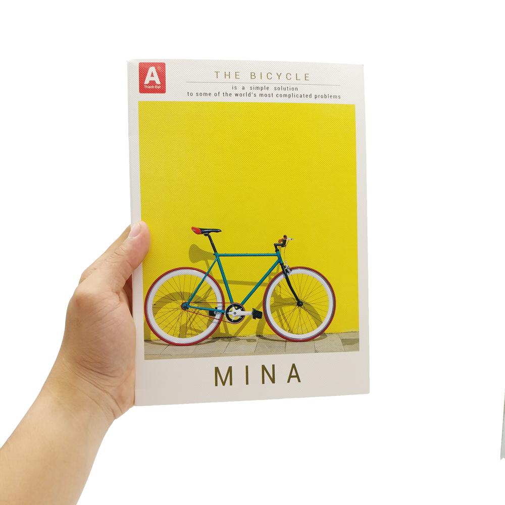 Combo 5 Tập Sinh Viên 4 Ly Ngang 96 Trang 80gsm - Thành Đạt - Mina The Bicycle (Mẫu Màu Giao Ngẫu Nhiên)