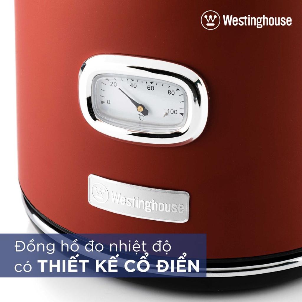 Ấm Đun Nước Siêu Tốc Westinghouse WKWKH148, Dung Tích 1.7L, Công Suất 2200W, Phong Cách Cổ Điển, Nhập Mỹ, BH 12 Tháng - Xanh dương