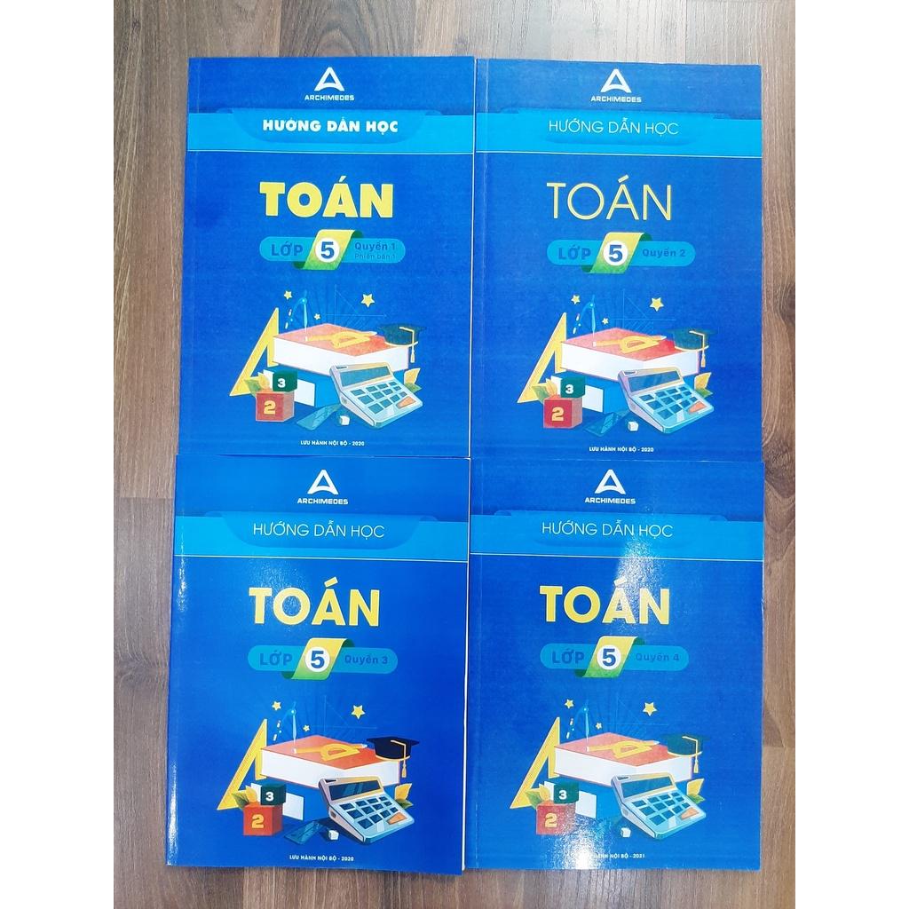 Sách - Combo 4 cuốn Hướng dẫn học toán lớp 5