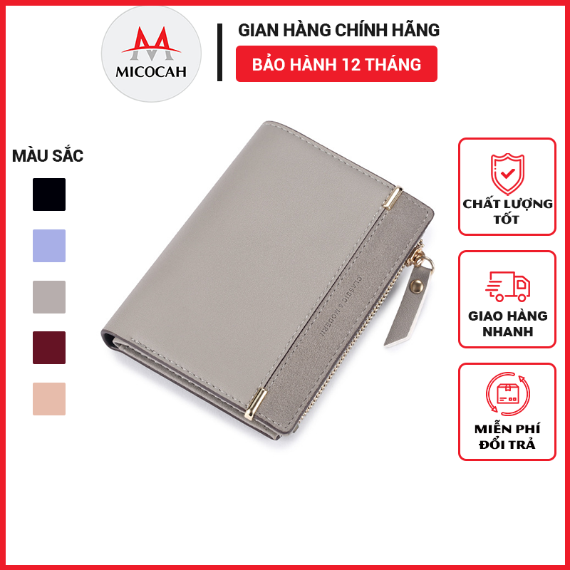 Ví Nữ Mini Cầm Tay TAILIAN Nhỏ Gọn Phối Da Lộn Thời Trang Nhiều Ngăn Da Cao Cấp Cực Đẹp Giá Rẻ TL01 - Micocah Mall