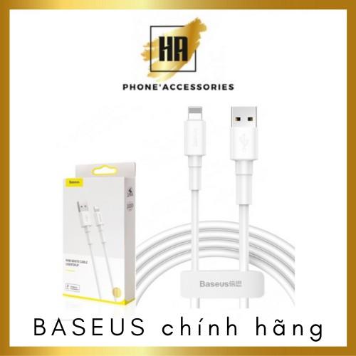 Cáp sạc nhanh 2.4a Baseus CALSW - 02 sợi cáp to bền chắc chống gập đầu huonganh