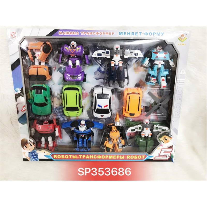 Hộp ráp to bot biến hình siêu xe 8 con 4 xe , 339-13 - SP353686