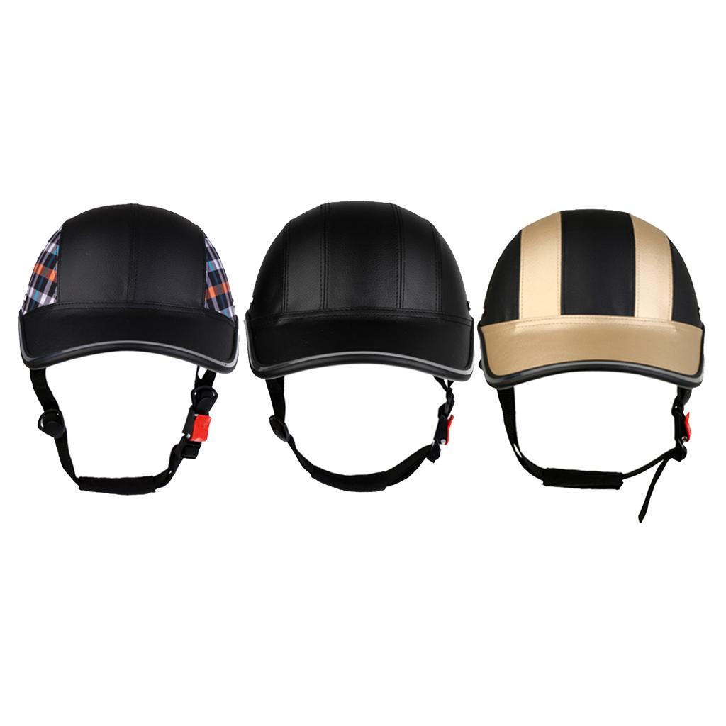 3x Baseball  Motorcycle Bike  Anti- Safe Hat Visor Black