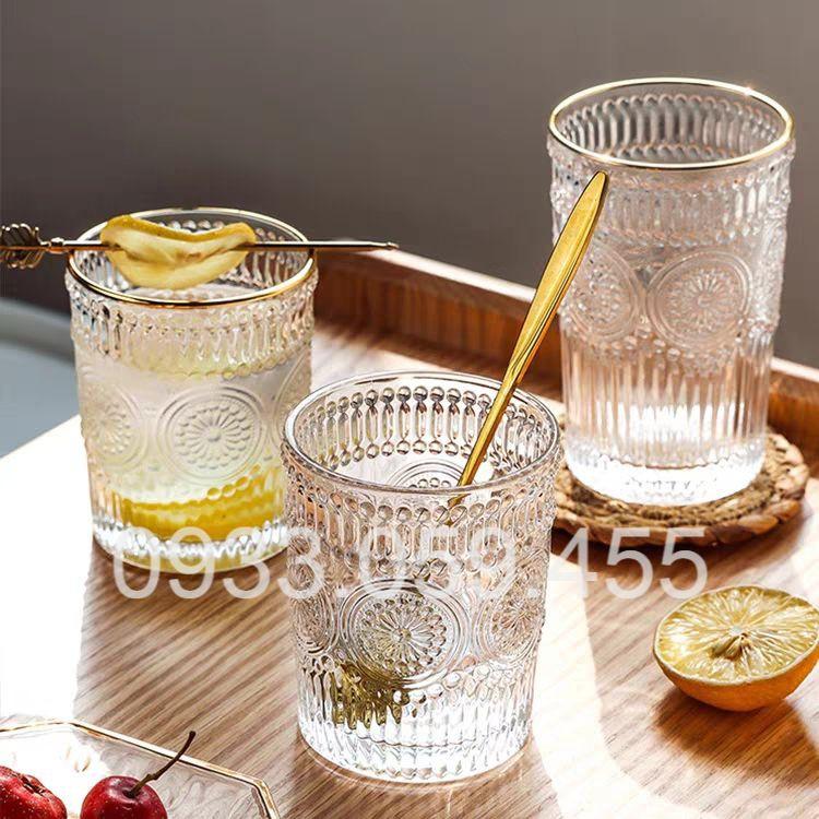 Bộ 6 Ly thủy tinh pha lê cao cấp uống nước 300ml, cốc uống nước wine glass