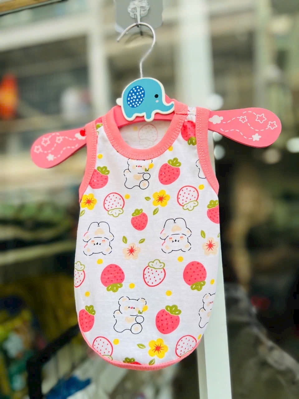 ÁO BA LỖ GẤU DÂU DỄ THƯƠNG TỪ 0.5-15KG DÀNH CHO THÚ CƯNG CHÓ MÈO