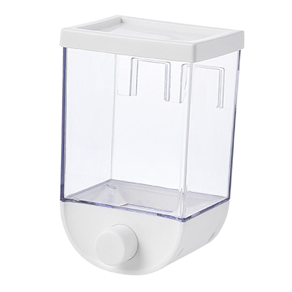 Wall Mount 1000ml Kitchen Food Dispenser Food-grade Storage Box