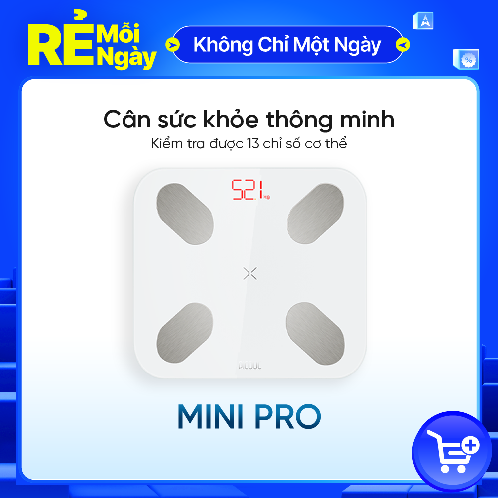 CÂN SỨC KHỎE THÔNG MINH PICOOC MINI Pro_Bảo hành 12 tháng_Hàng chính hãng