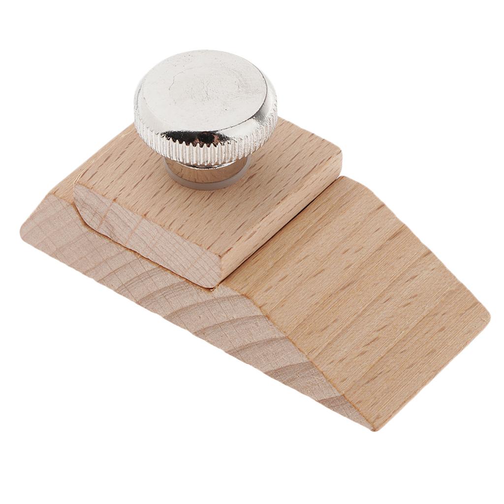 Wooden  Block Leather Polishing Tool for Belt Saddle Style 1