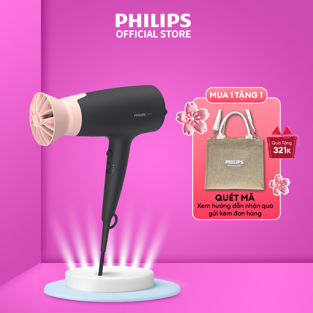 Máy sấy tóc Philips BHD350/10 - Sấy khô tóc mạnh mẽ