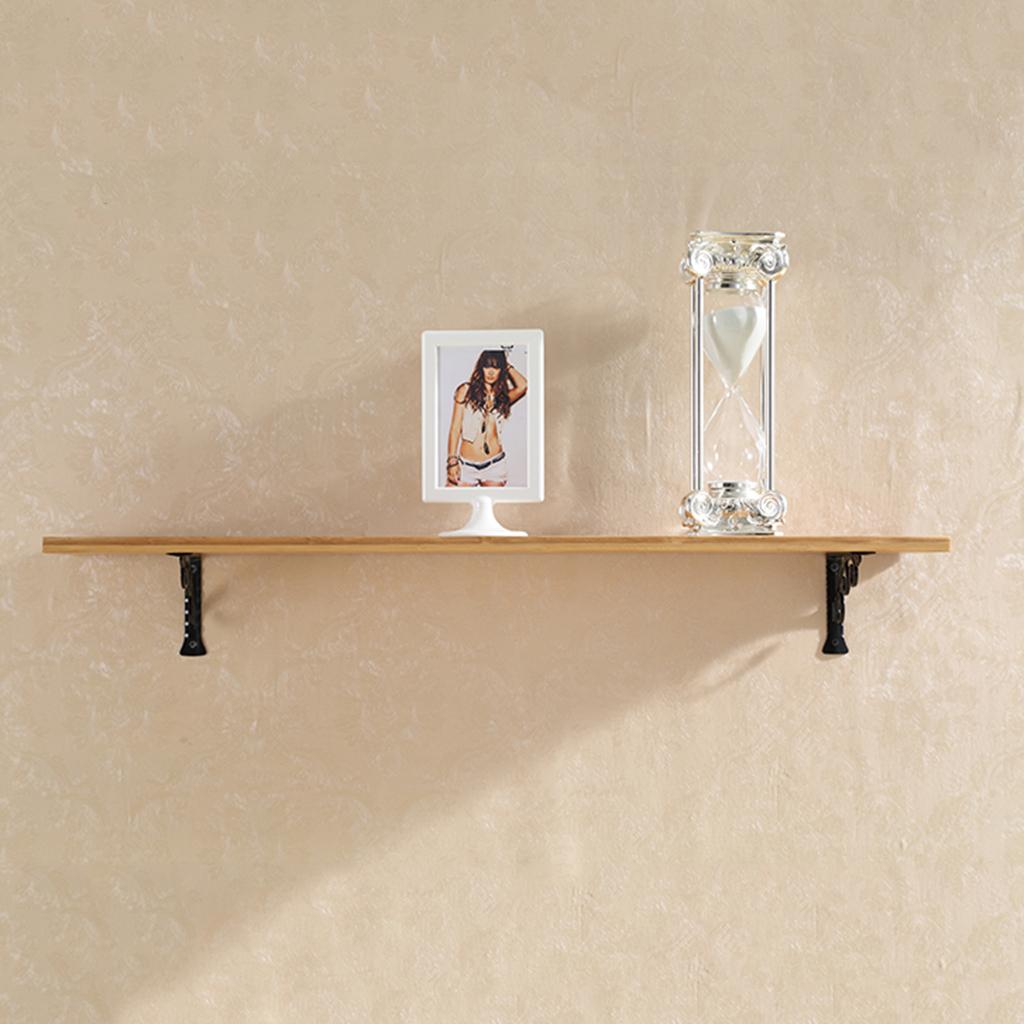 4x European Style L Shaped Wall Mounted Shelf Bracket Metal Hanging Holder