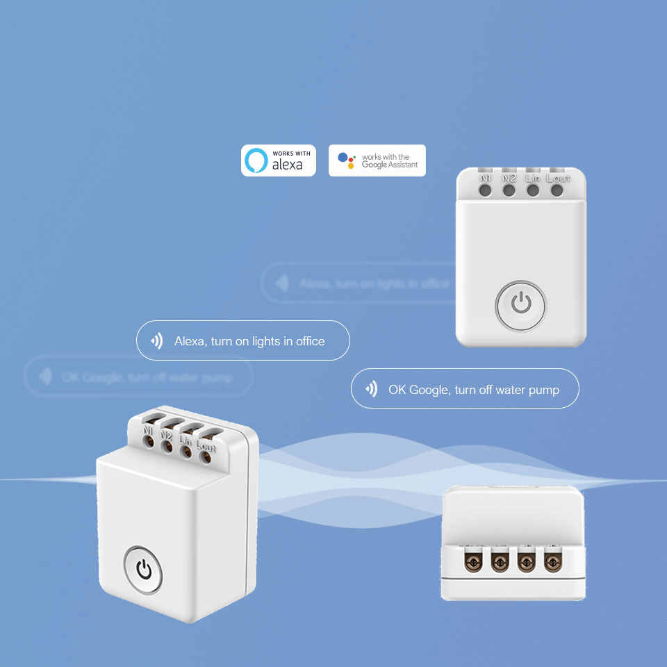 Hộp 4 chiếc công tắc điều khiển từ xa thông minh Wifi/3G/4G MCB1