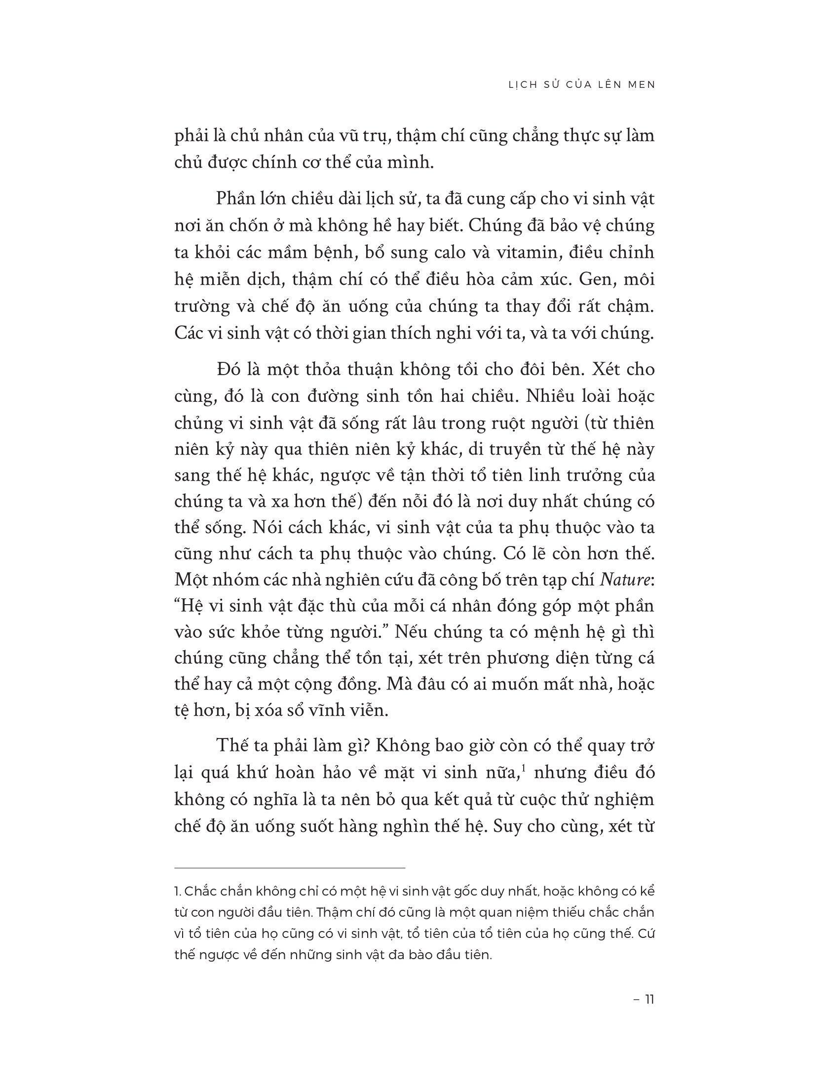 Sách - Lịch Sử Của Lên Men - Cách Thực Phẩm Truyền Thống Nuôi Dưỡng Hệ Vi Sinh