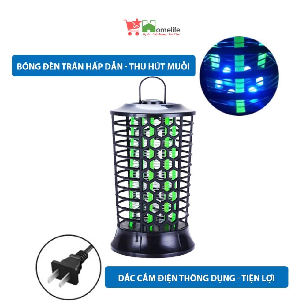 Đèn bắt muỗi hình trụ mosquito trap, đèn bẫy muỗi, côn trùng thông minh thế hệ mới có lớp lưới điện 3D siêu diệt muỗi