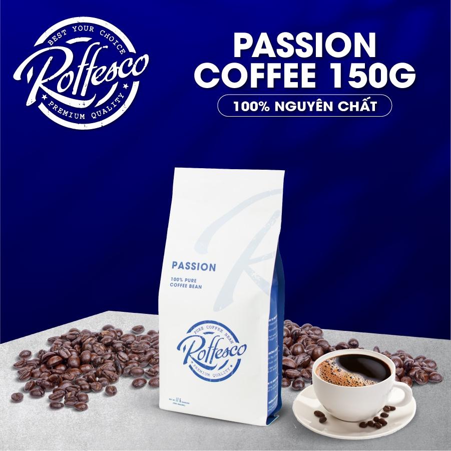 Cà Phê Nguyên Chất Pha Phin PASSION ROFFESCO Robusta Honey Hương Vị Đậm Đà Giúp Tỉnh Táo Tràn Đầy Năng Lượng Gói 150g