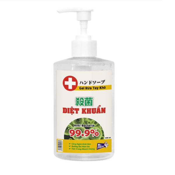 Nước rửa tay khô diệt khuẩn an toàn Mr. Fresh 500ml Hương Xả