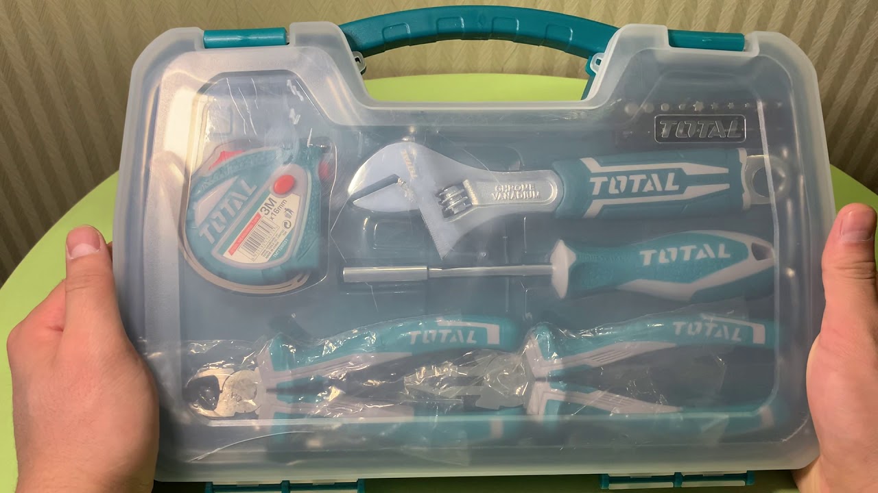 Bộ đồ nghề dụng cụ cầm tay 25 món Total THKTHP90256