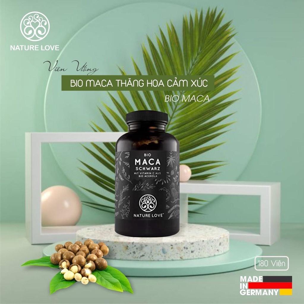 Viên Uống Nature Love Bio Maca Tăng Cường Sinh Lý Nam, Thực Phẩm Chức Năng Black Maca Nhập Đức, 180 Viên