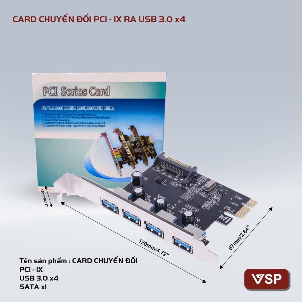 Card chuyển đổi PCI-E sang 4 cổng USB 3.0