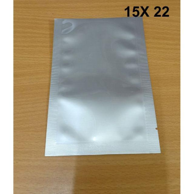 1kg TÚI 3 BIÊN Bạc Hàn Nhiệt Túi ép miệng 2 mặt MÀU BẠC