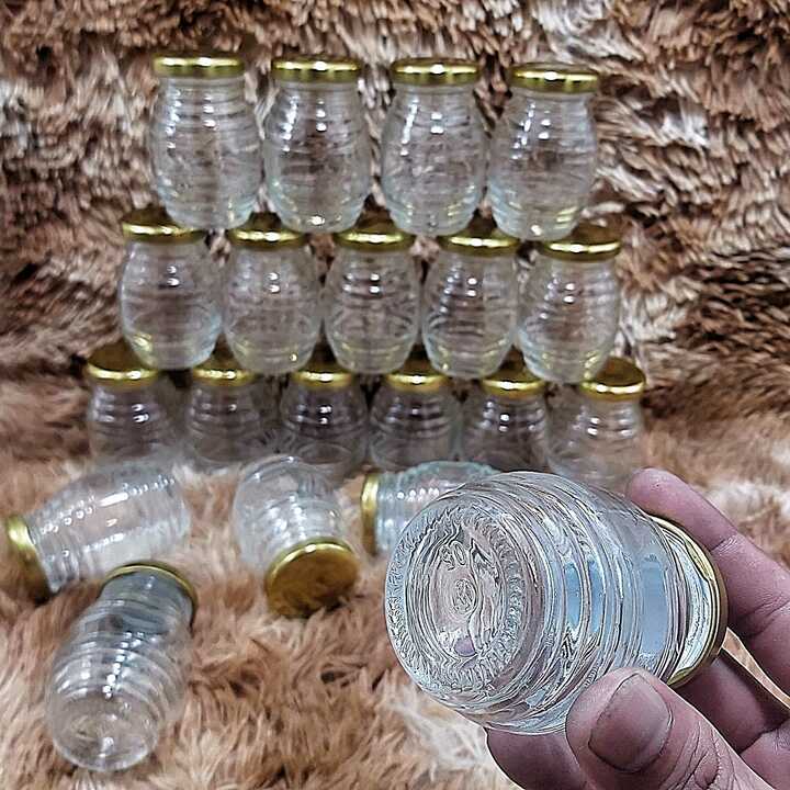 Hủ Làm Sữa Chua Thủy Tinh 100ML mẫu con ong nắp thiếc vàng – Hũ Chưng Yến - Đựng mật ong, dầu dừa, hũ đựng gia vị, thức uống, thực phẩm