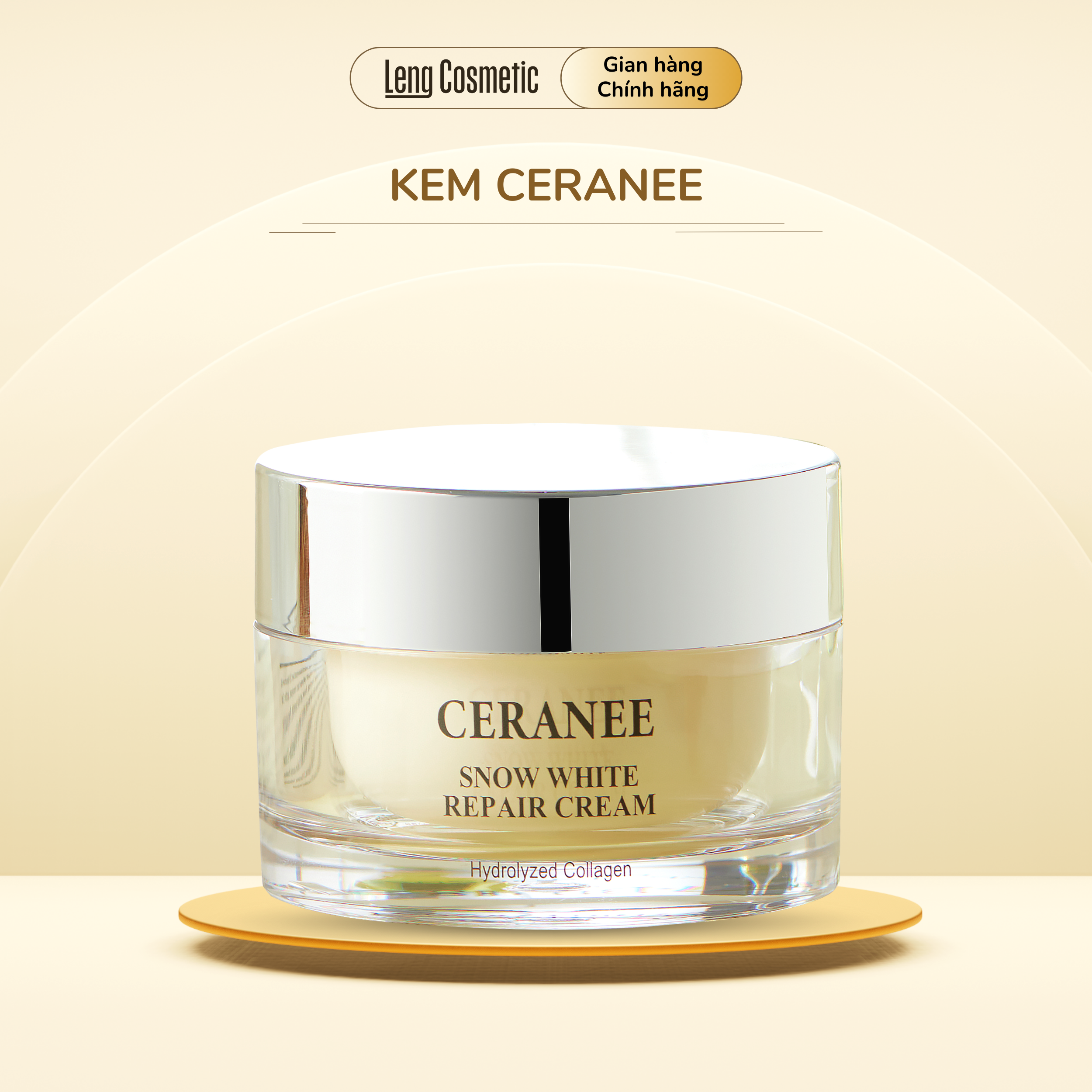 KEM COLLAGEN THUỶ PHÂN CERANEE - CHỐNG LÃO HOÁ, MỜ VẾT NHĂN, CĂNG BÓNG TRẺ HOÁ LÀN DA