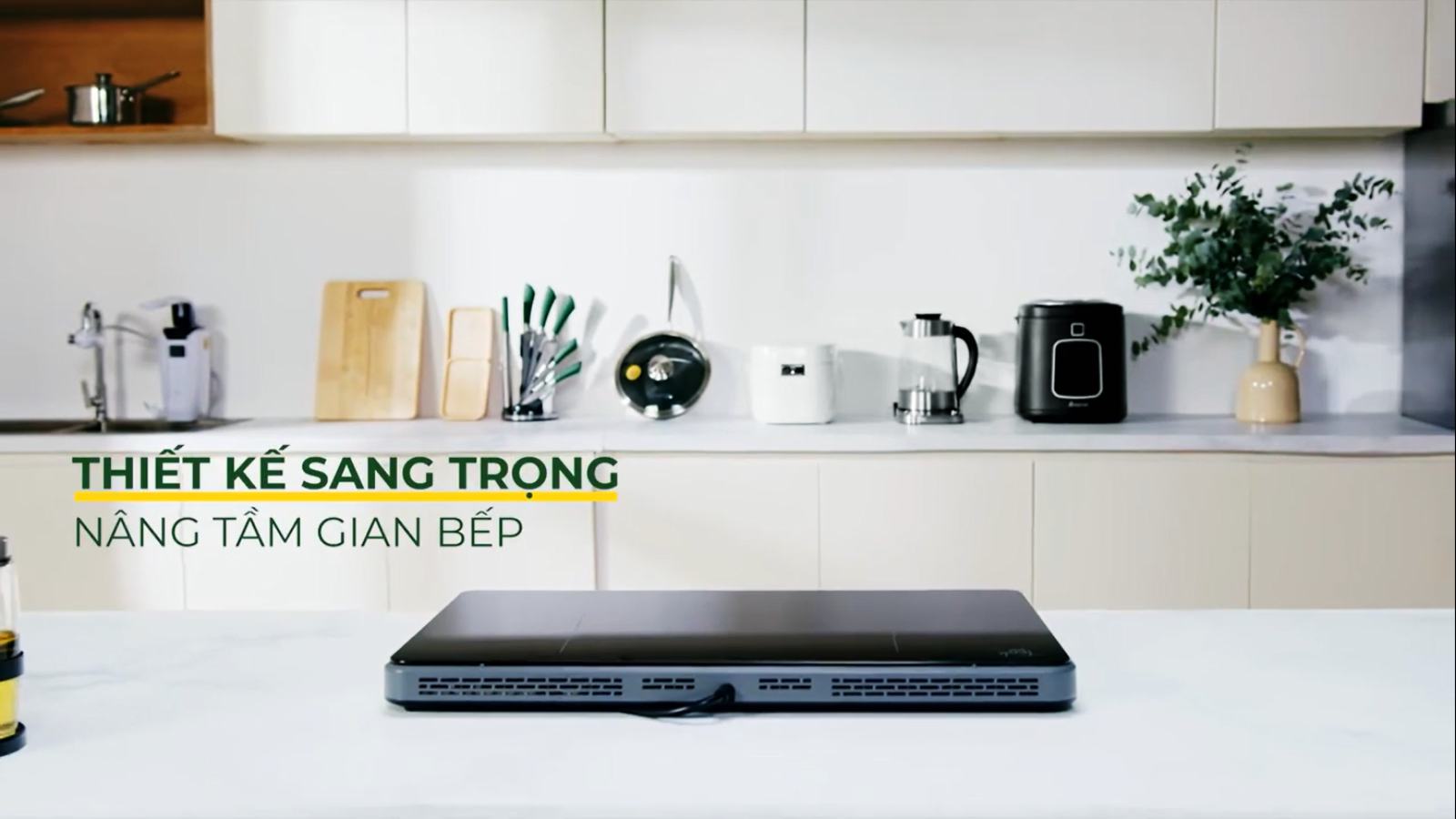 [Hàng Chính Hãng] Bếp Từ Dương Đôi DKA-DIC135G (Xám) Công Suất 3500W, Chống Tràn, Cảnh Báo Nhiệt Dư, Khóa Trẻ Em, Cảm Ứng Sensor Touch