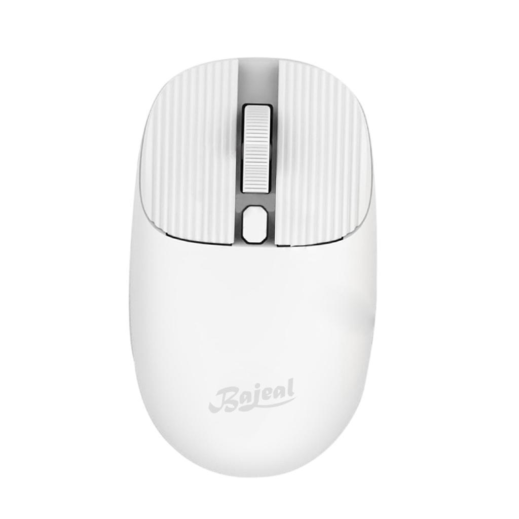 Wireless Mouse w/ USB Receiver Portable 1200DPI Noiseless Click 3 Buttons White