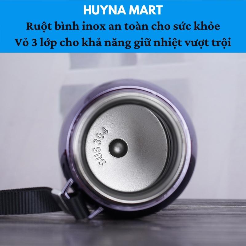 Bình Giữ Nhiệt Chất Liệu Inox SUS 304-316 Cao Cấp Nhiều Dung Tích 600-800-1000Ml Huyna Mart BGN06