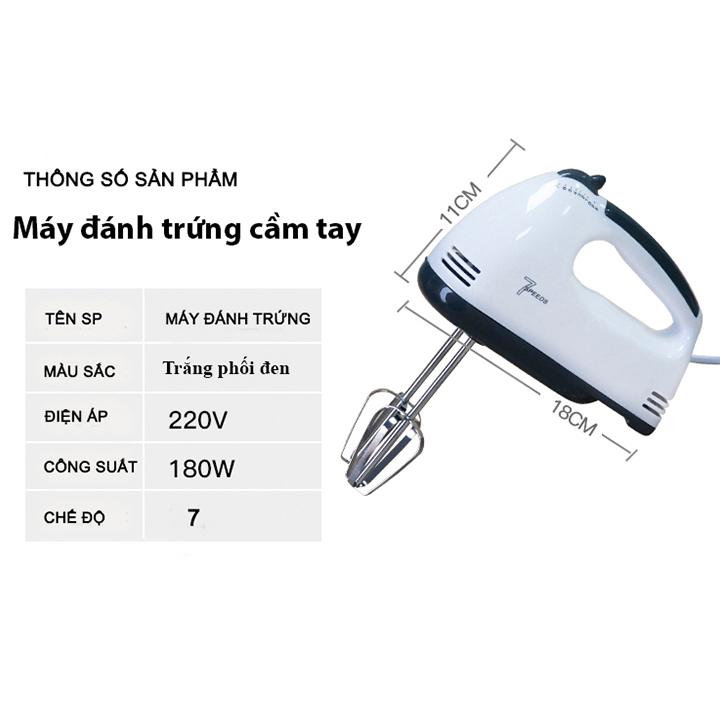 Máy đánh trứng cầm tay đa năng 7 tốc độ