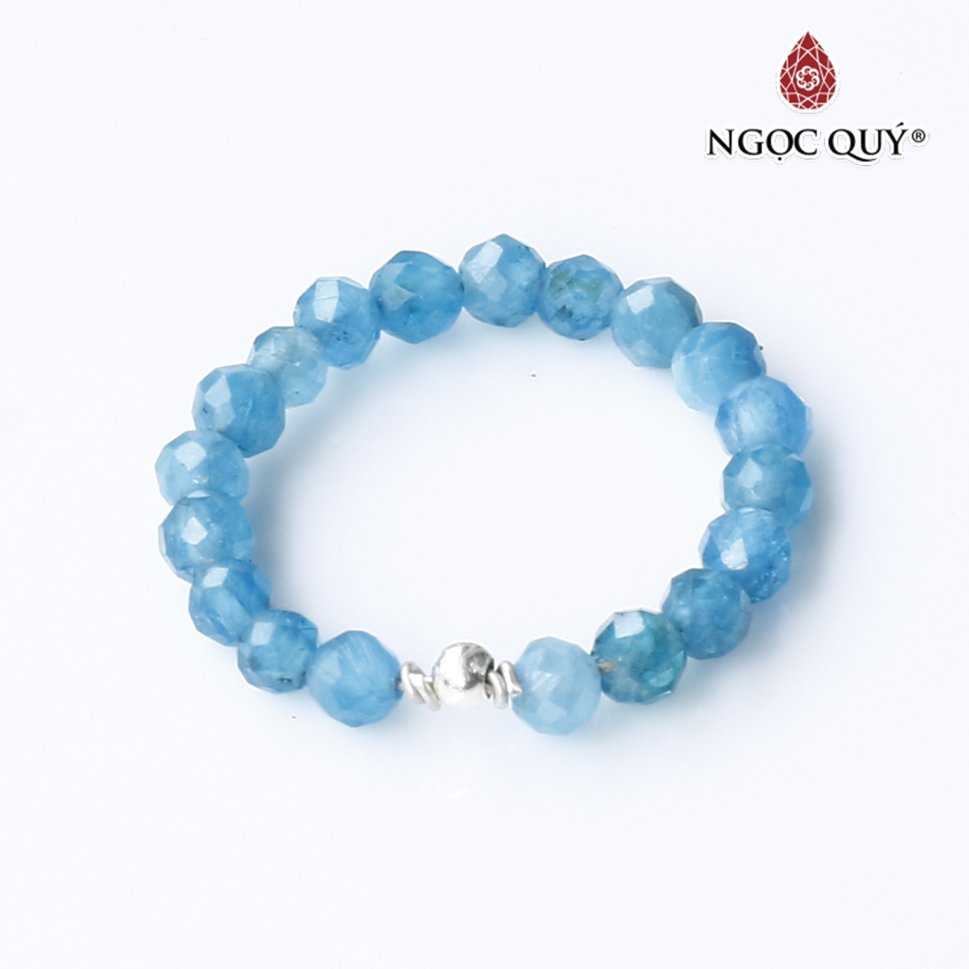 Nhẫn đá amazonite lõi bạc thủy mộc - Ngọc Quý Gemstones