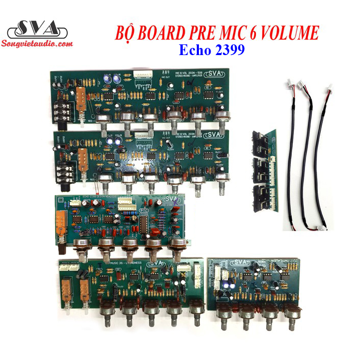 BỘ MẠCH PRE MIC 6 VOLUME LẮP RÁP AMPLI GIA ĐÌNH