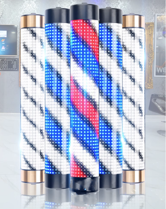 Đèn Led Đứng Dạng Xoay Trang Trí Bên Shop Thu Hút Khách Hàng Twisted Pole Retro