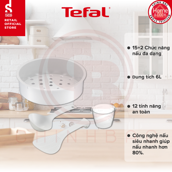 Nồi áp suất điện đa năng Tefal CY601868 - Hàng chính hãng