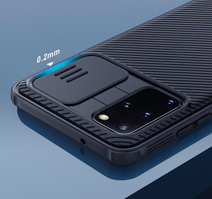 Ốp lưng chống sốc bảo vệ Camera cho SamSung Galaxy S20 Plus hiệu Nillkin Camshield - Hàng chính hãng