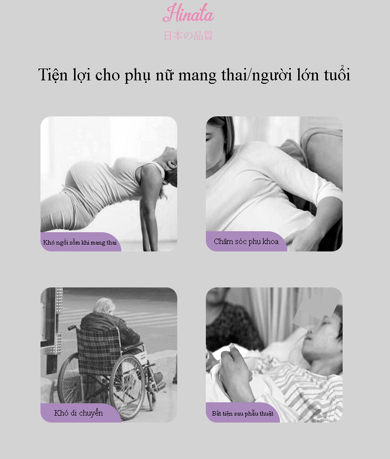 Chậu rửa gấp gọn kèm nhiệt kế vệ sinh cho phụ nữ mang thai BT17