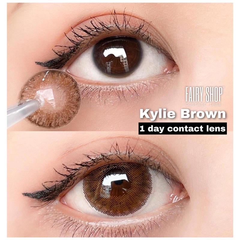 Lens 1 Ngày Kylie Brown - Kính Áp Tròng Cao Cấp 1 Ngày FAIRY SHOP CONTACT LENS