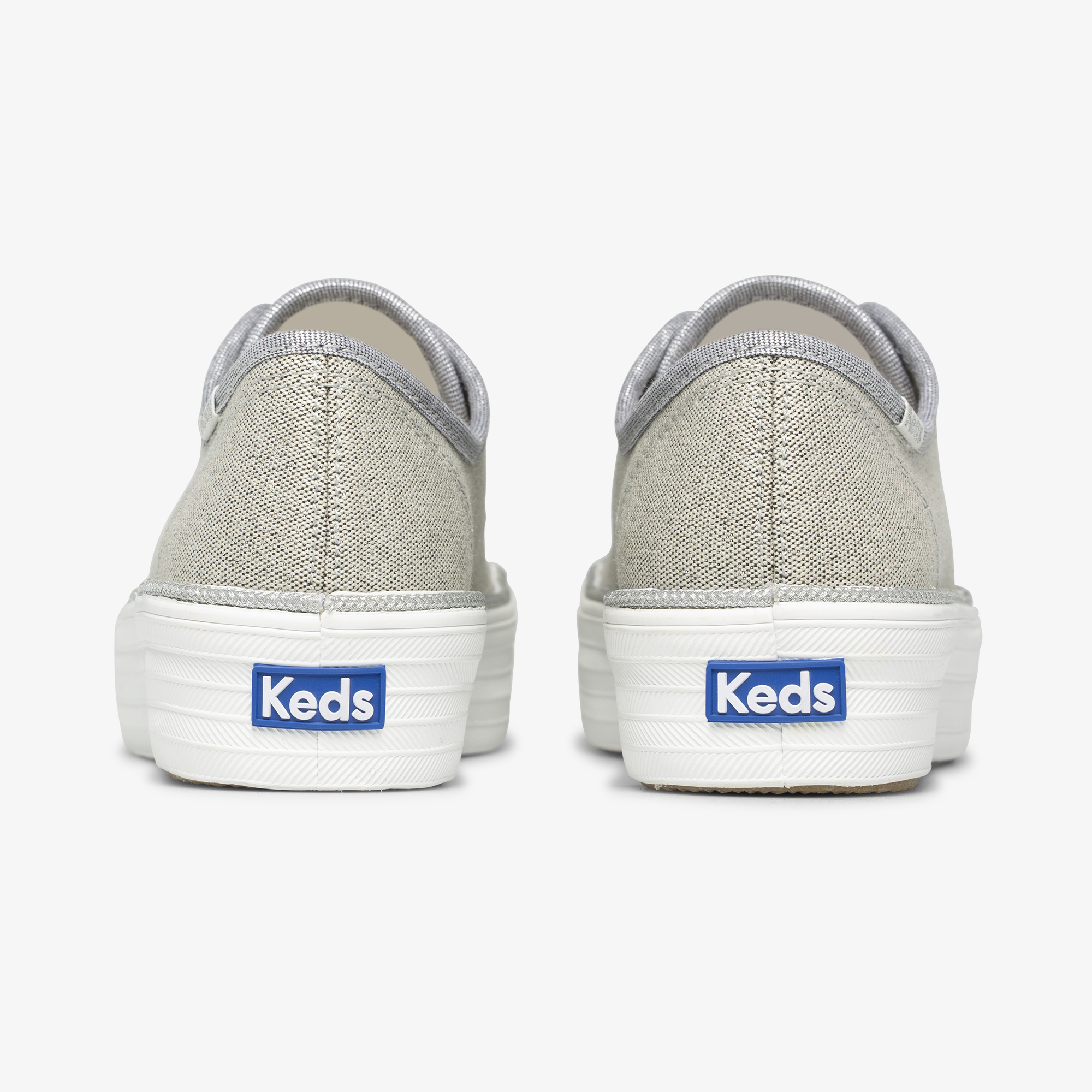 Giày Keds Nữ- Triple Kick Metallic Silver Canvas- KD066515